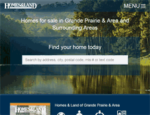 Tablet Screenshot of homesandlandofgrandeprairie.com